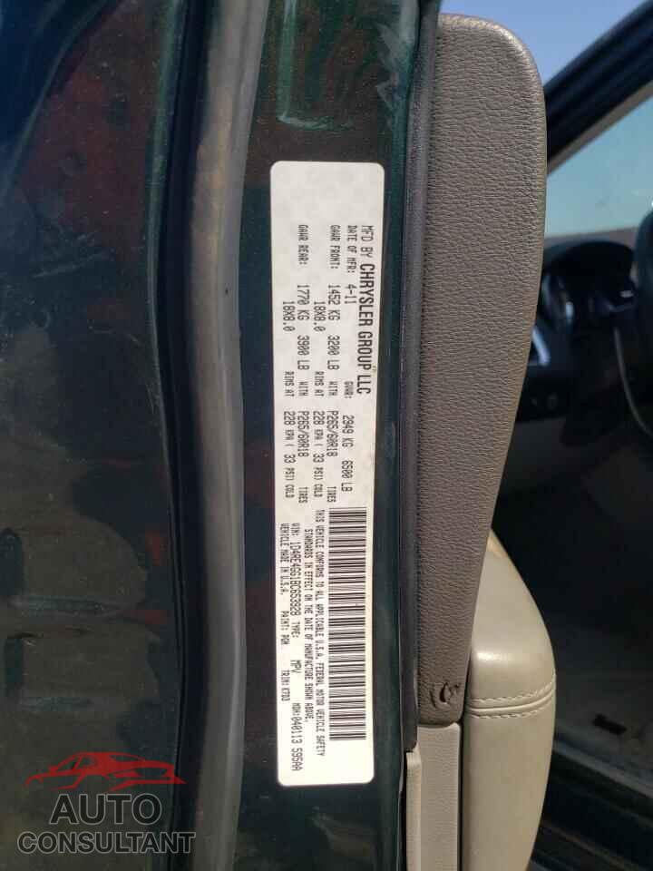 DODGE DURANGO 2011 - 1D4RE4GG1BC653928