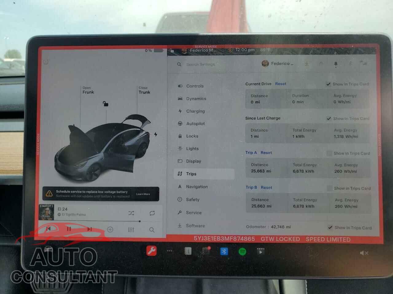 TESLA MODEL 3 2021 - 5YJ3E1EB3MF874865