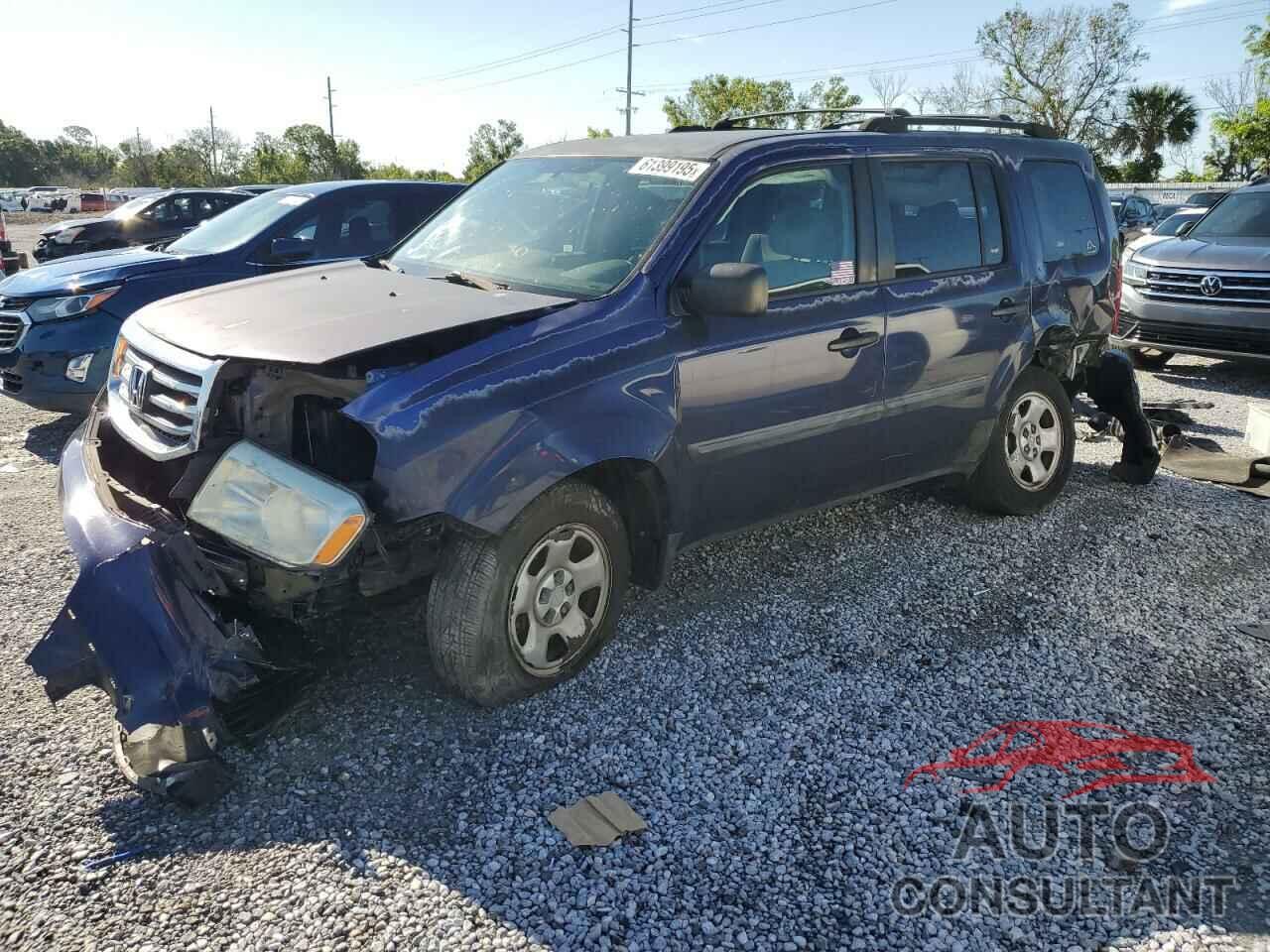 HONDA PILOT 2013 - 5FNYF3H23DB001160