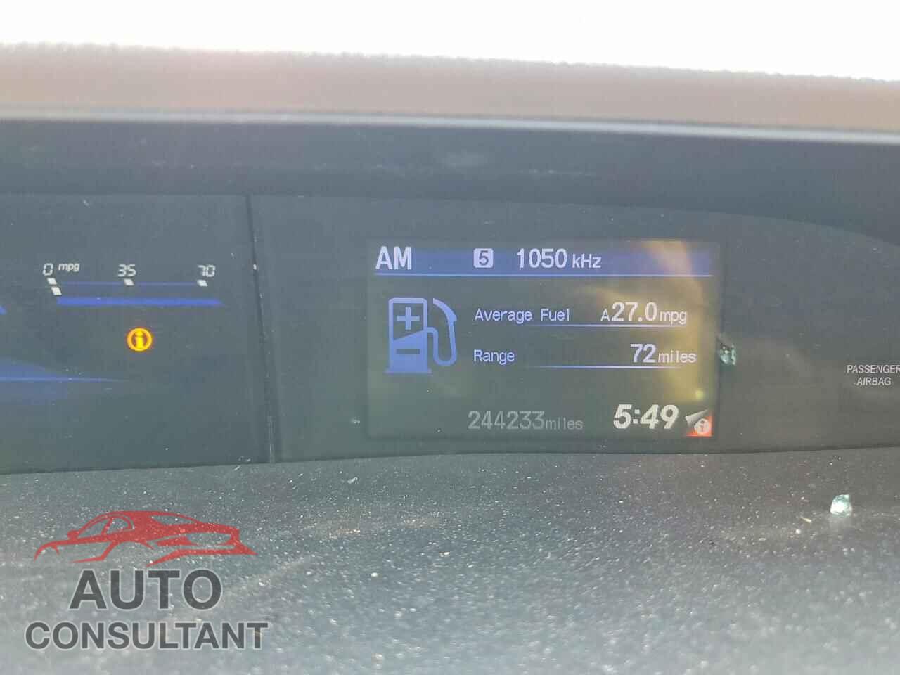 HONDA CIVIC 2012 - 2HGFB2F59CH604506