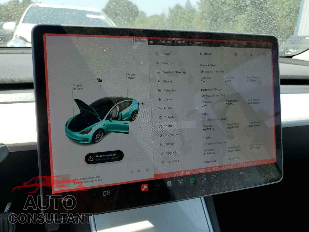 TESLA MODEL 3 2020 - 5YJ3E1EB9LF742692
