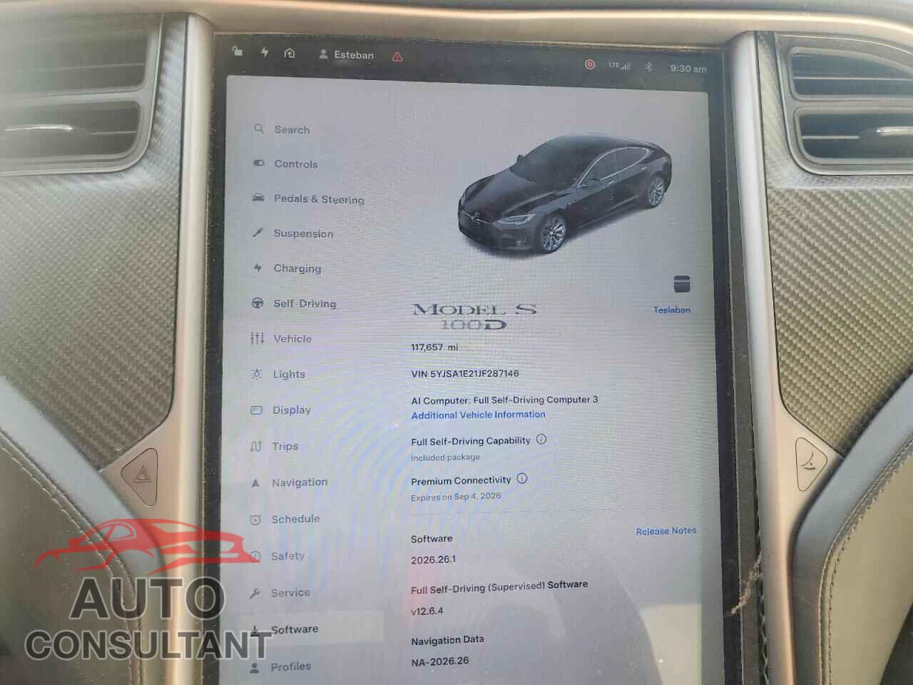 TESLA MODEL S 2018 - 5YJSA1E21JF287146
