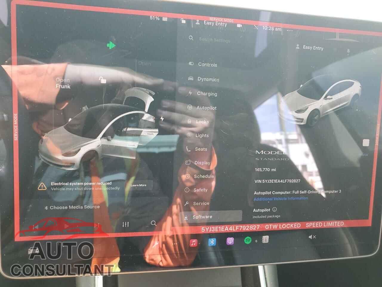TESLA MODEL 3 2020 - 5YJ3E1EA4LF792827
