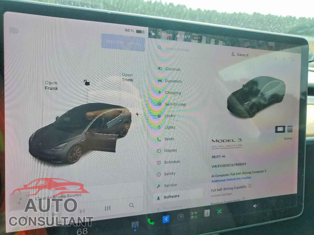 TESLA MODEL 3 2020 - 5YJ3E1EC3LF669263