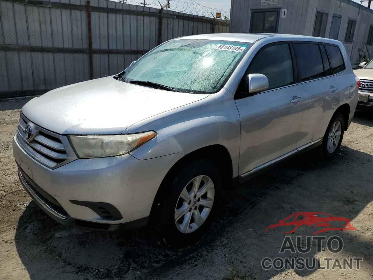 TOYOTA HIGHLANDER 2012 - 5TDZA3EH5CS021609