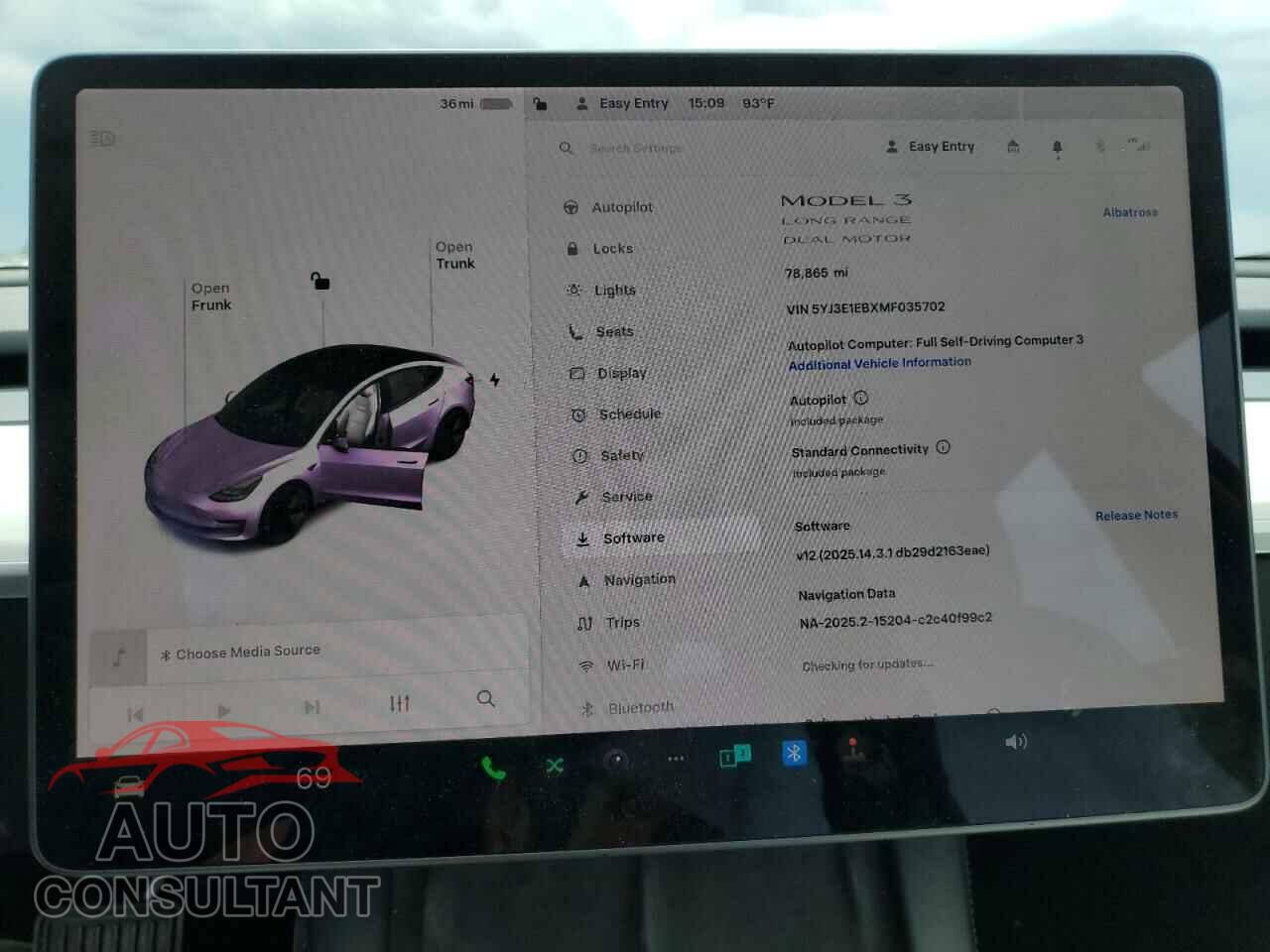 TESLA MODEL 3 2021 - 5YJ3E1EBXMF035702