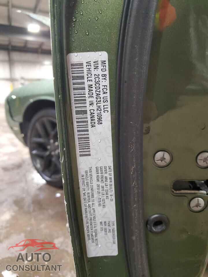 DODGE CHALLENGER 2020 - 2C3CDZAG3LH210968