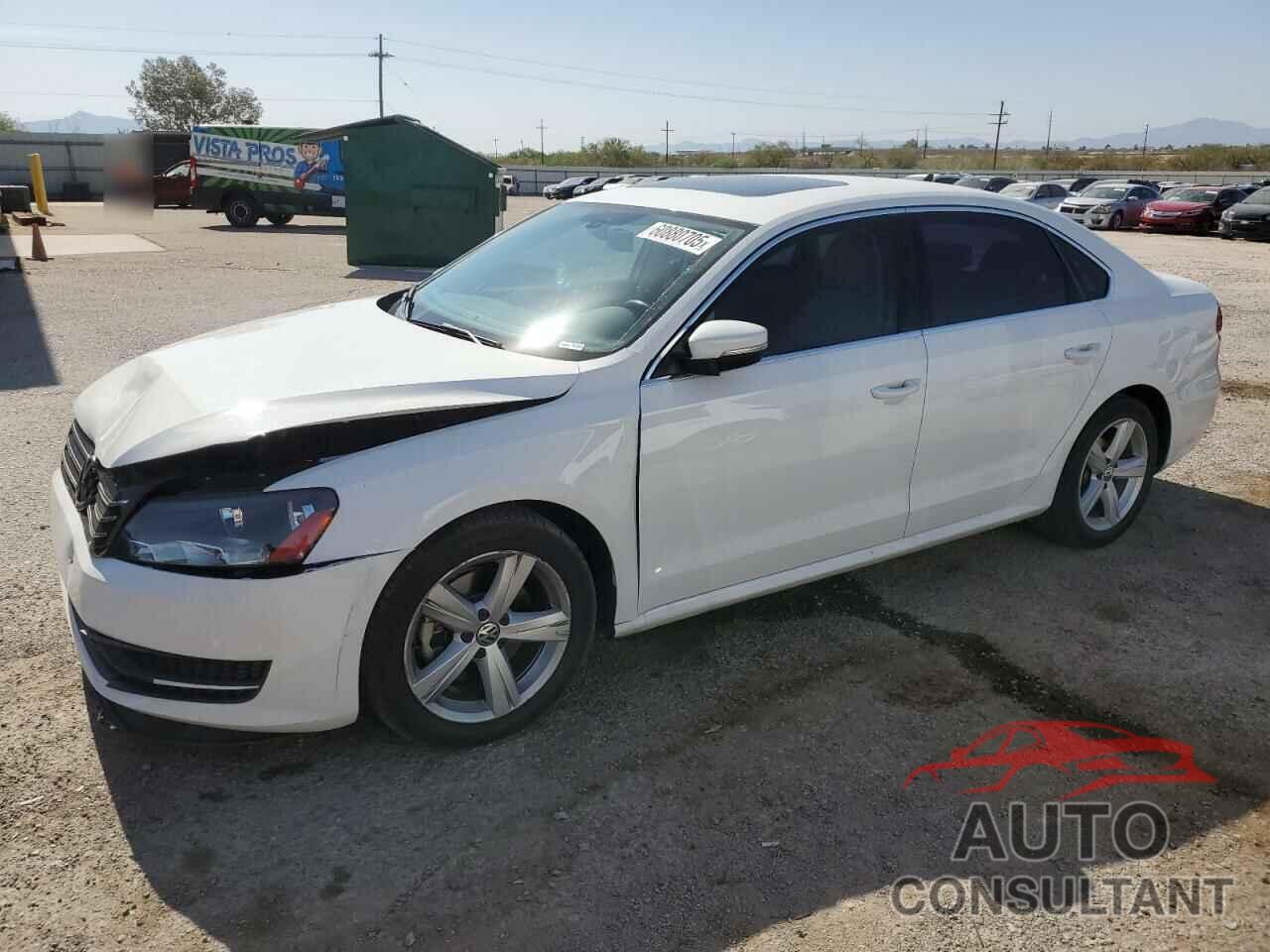VOLKSWAGEN PASSAT 2012 - 1VWBP7A34CC035095