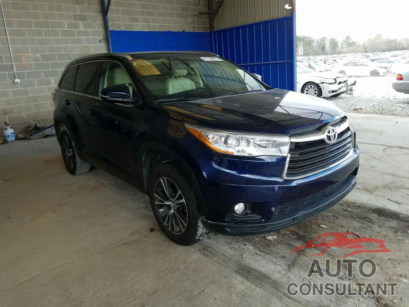 TOYOTA HIGHLANDER 2016 - 5TDKKRFH2GS182411