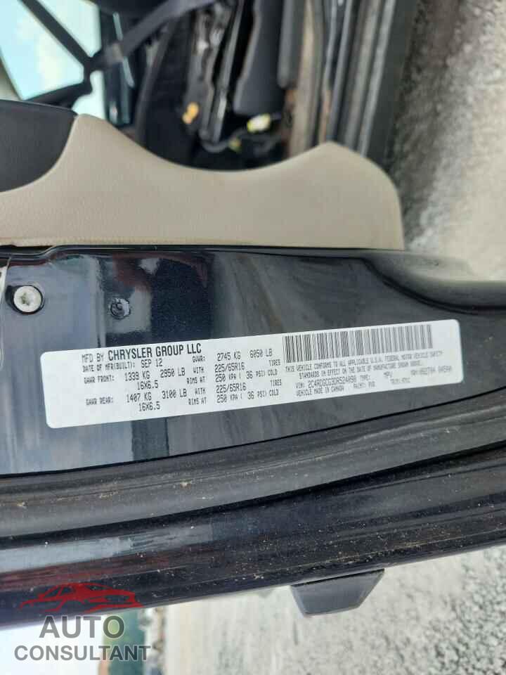 DODGE CARAVAN 2013 - 2C4RDGCG3DR524090