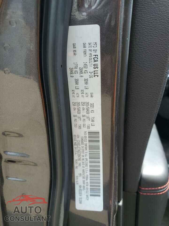 DODGE DURANGO 2016 - 1C4SDJCTXGC394706