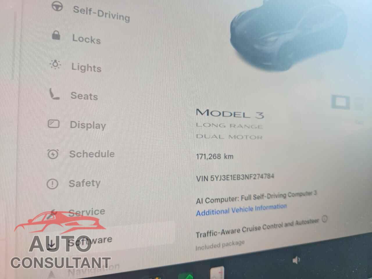 TESLA MODEL 3 2022 - 5YJ3E1EB3NF274784