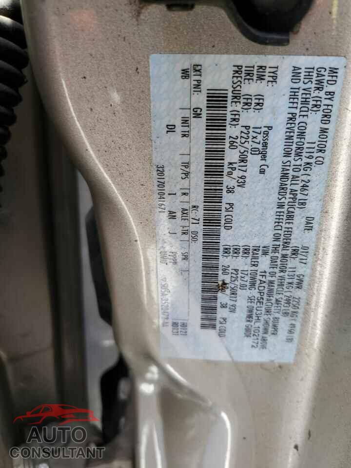 FORD CMAX 2017 - 1FADP5EU3HL102172