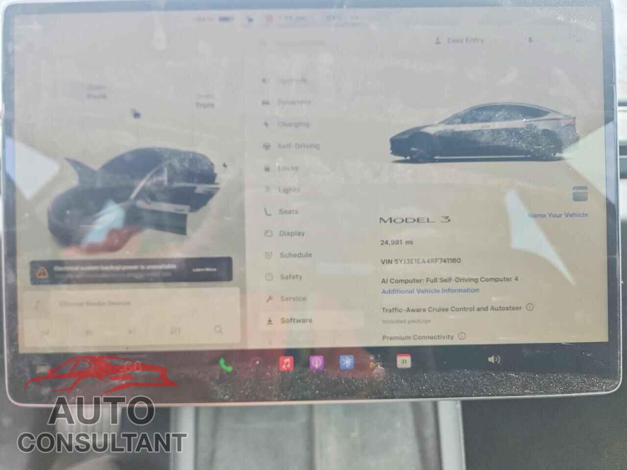 TESLA MODEL 3 2024 - 5YJ3E1EA4RF741160