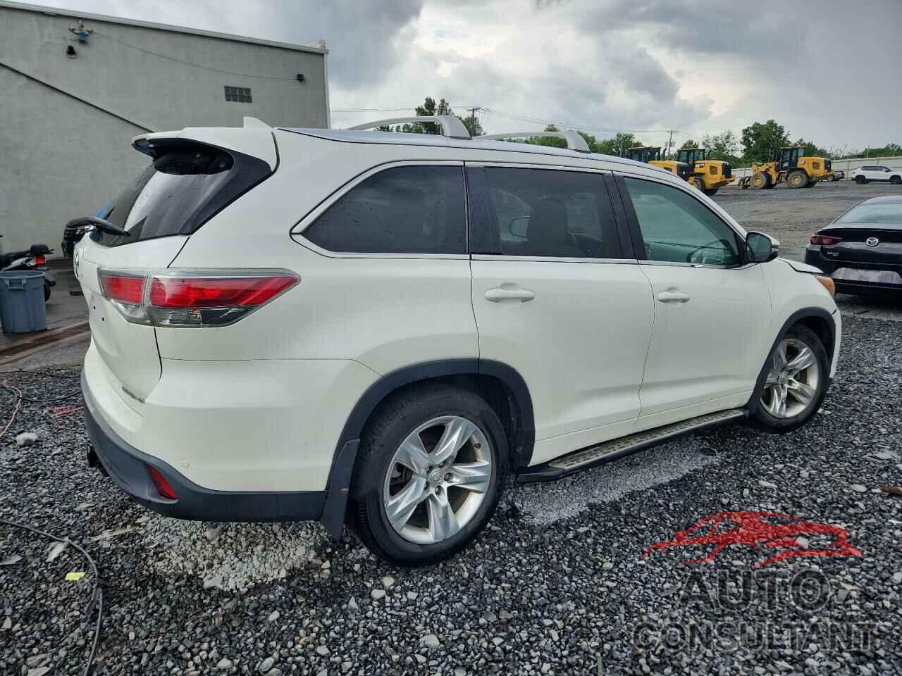 TOYOTA HIGHLANDER 2015 - 5TDDKRFH9FS193378