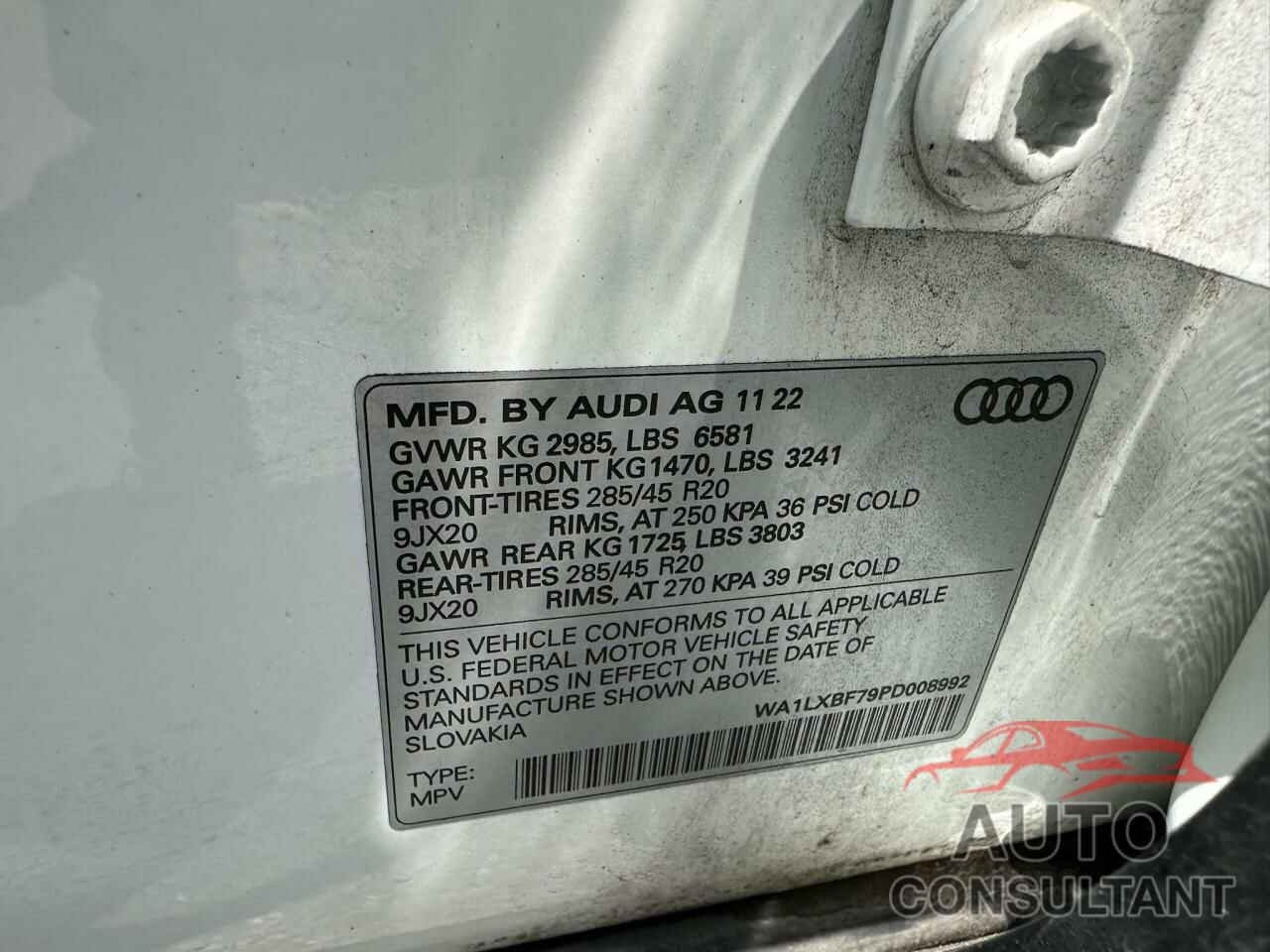 AUDI Q7 2023 - WA1LXBF79PD008992