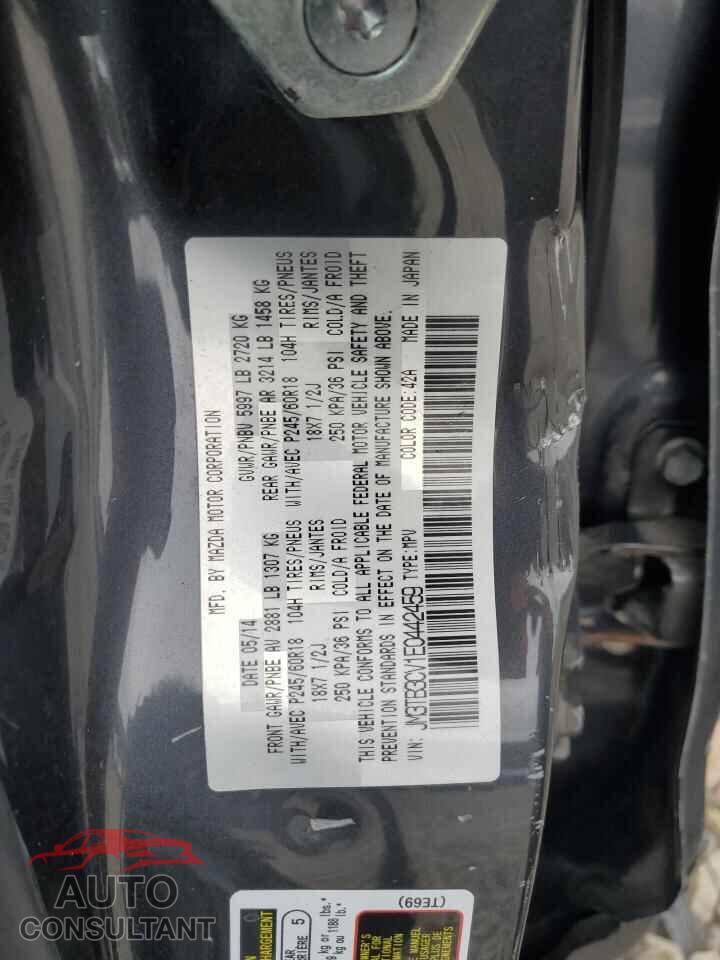 MAZDA CX-9 2014 - JM3TB3CV1E0442459