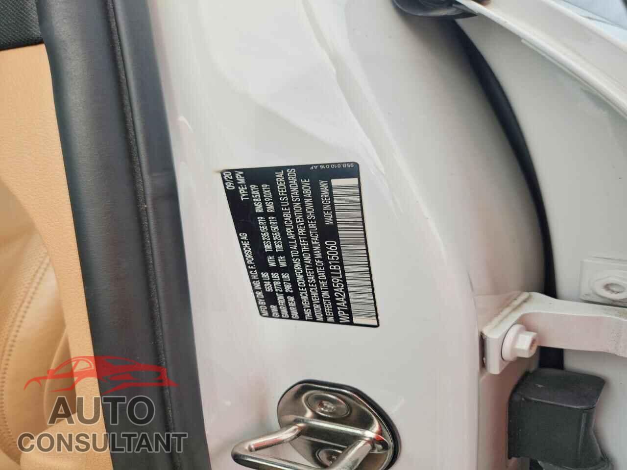PORSCHE MACAN 2020 - WP1AA2A59LLB15060