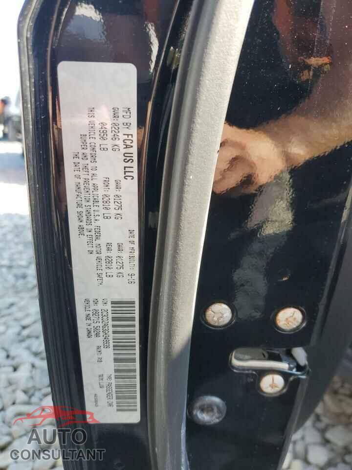 DODGE CHALLENGER 2016 - 2C3CDZAG3GH349939