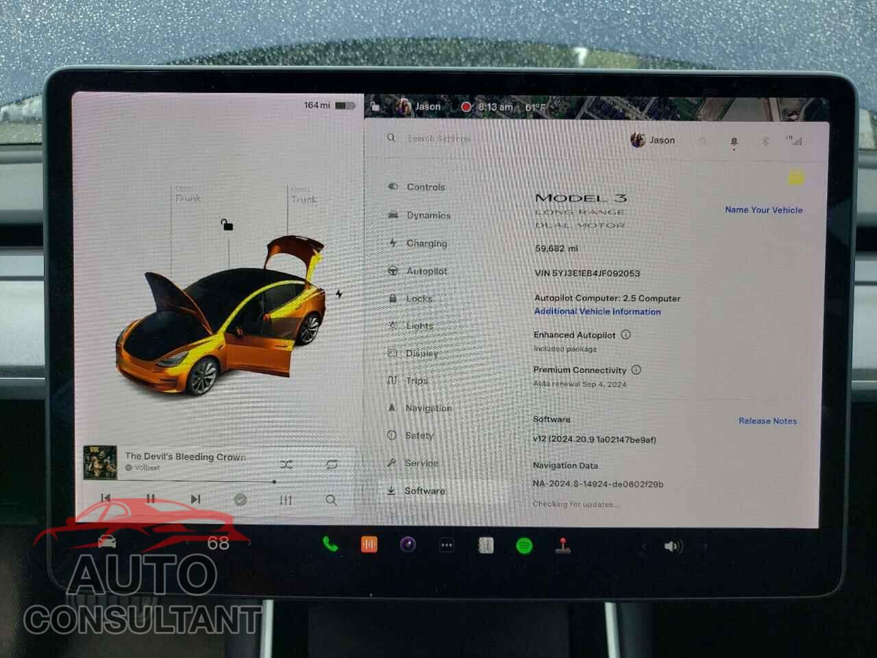 TESLA MODEL 3 2018 - 5YJ3E1EB4JF092053