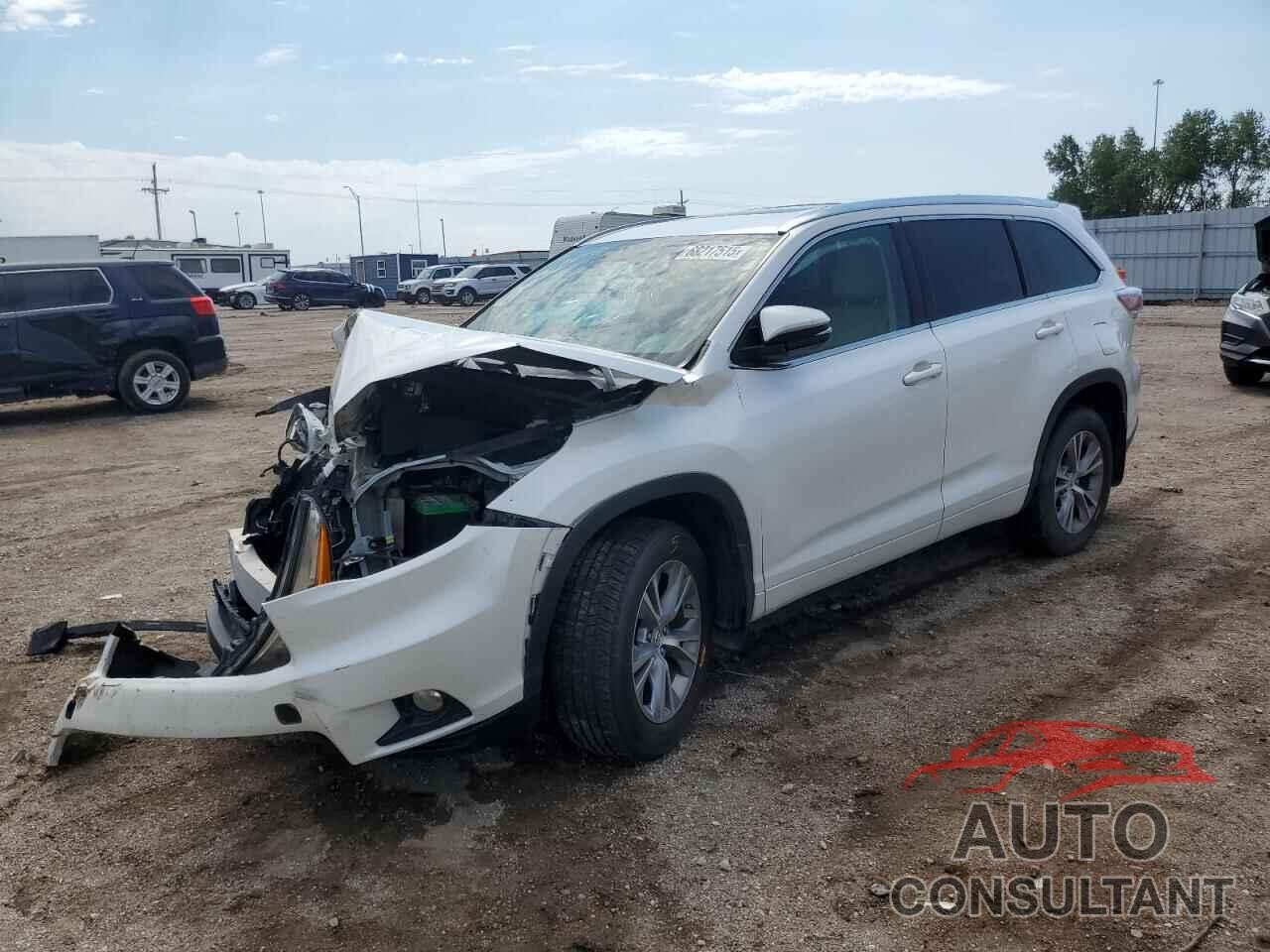 TOYOTA HIGHLANDER 2015 - 5TDJKRFH3FS169015