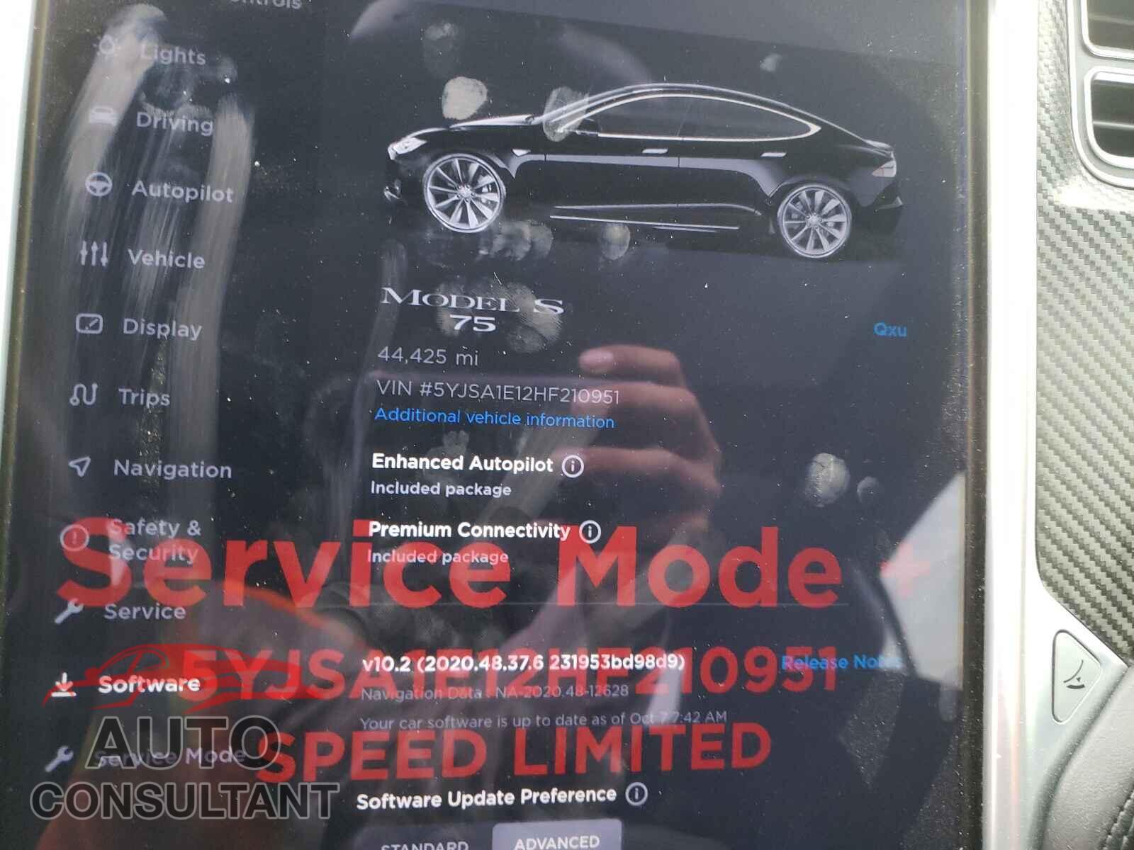 TESLA MODEL S 2017 - 5YJSA1E12HF210951