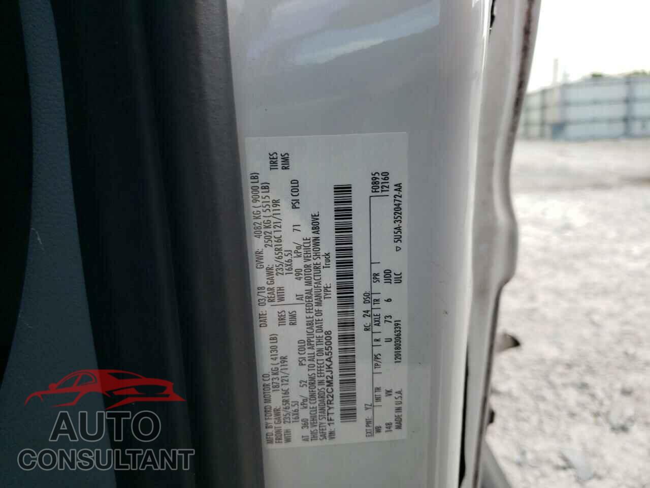 FORD TRANSIT 2018 - 1FTYR2CM2JKA55008
