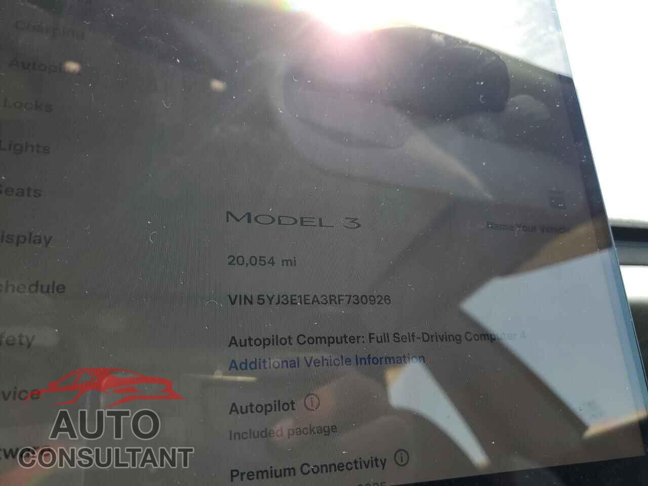 TESLA MODEL 3 2024 - 5YJ3E1EA3RF730926