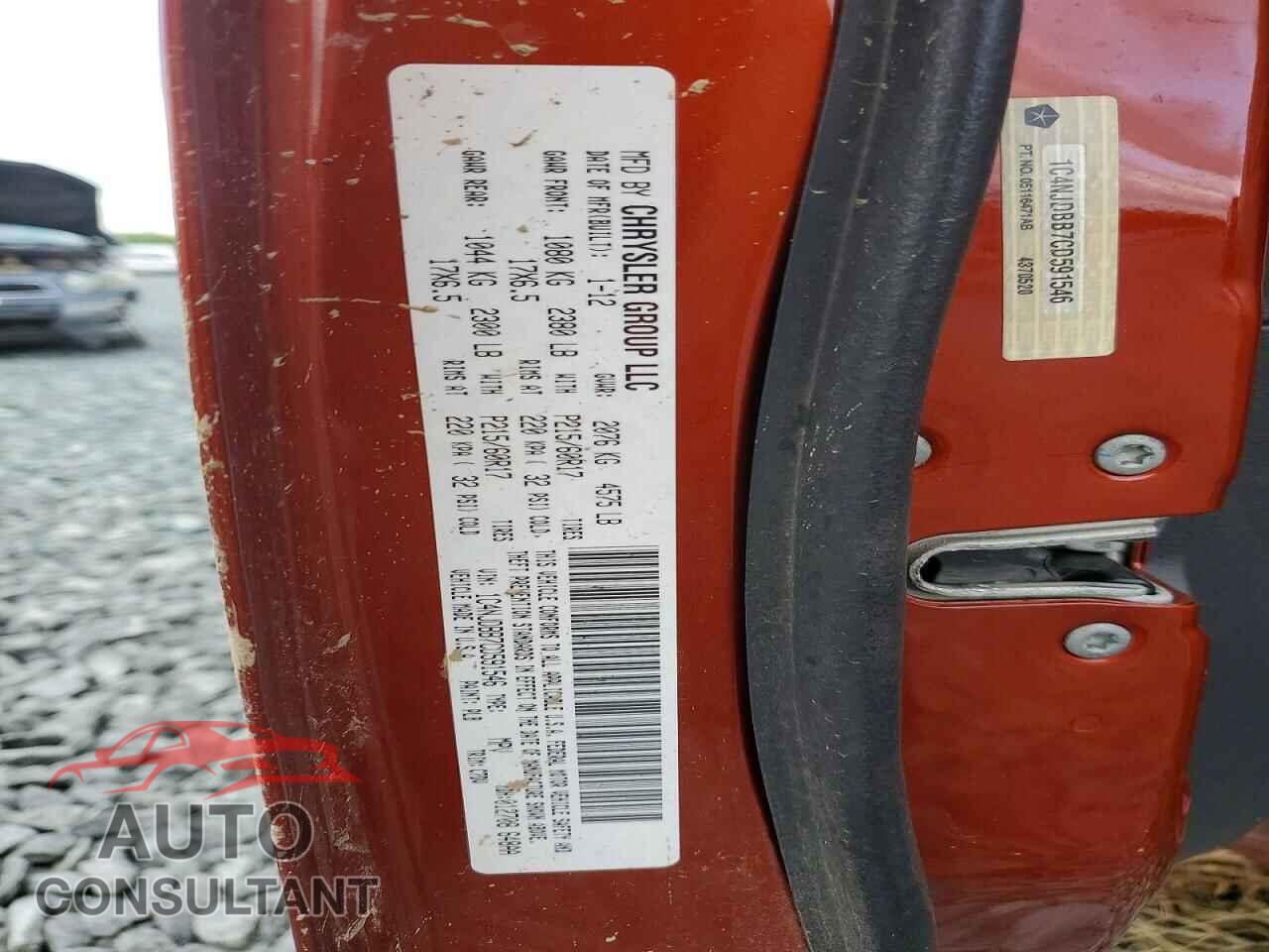 JEEP COMPASS 2012 - 1C4NJDBB7CD591546