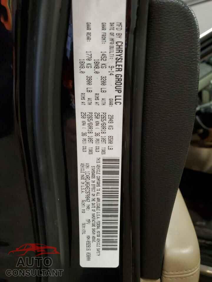 DODGE DURANGO 2014 - 1C4RDJAG4EC970842