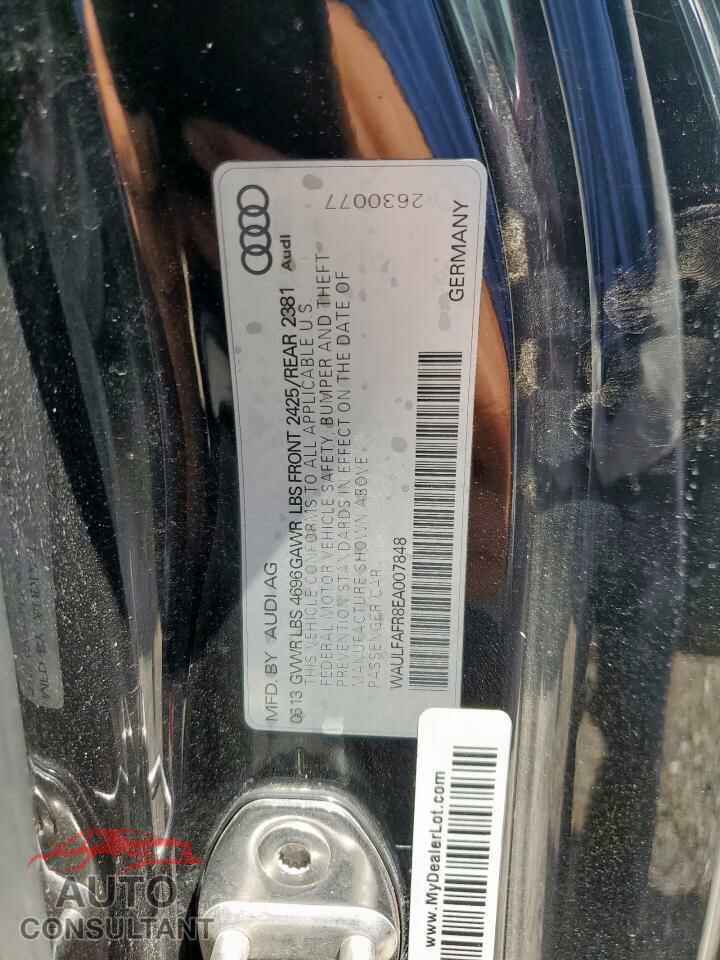 AUDI A5 2014 - WAULFAFR8EA007848