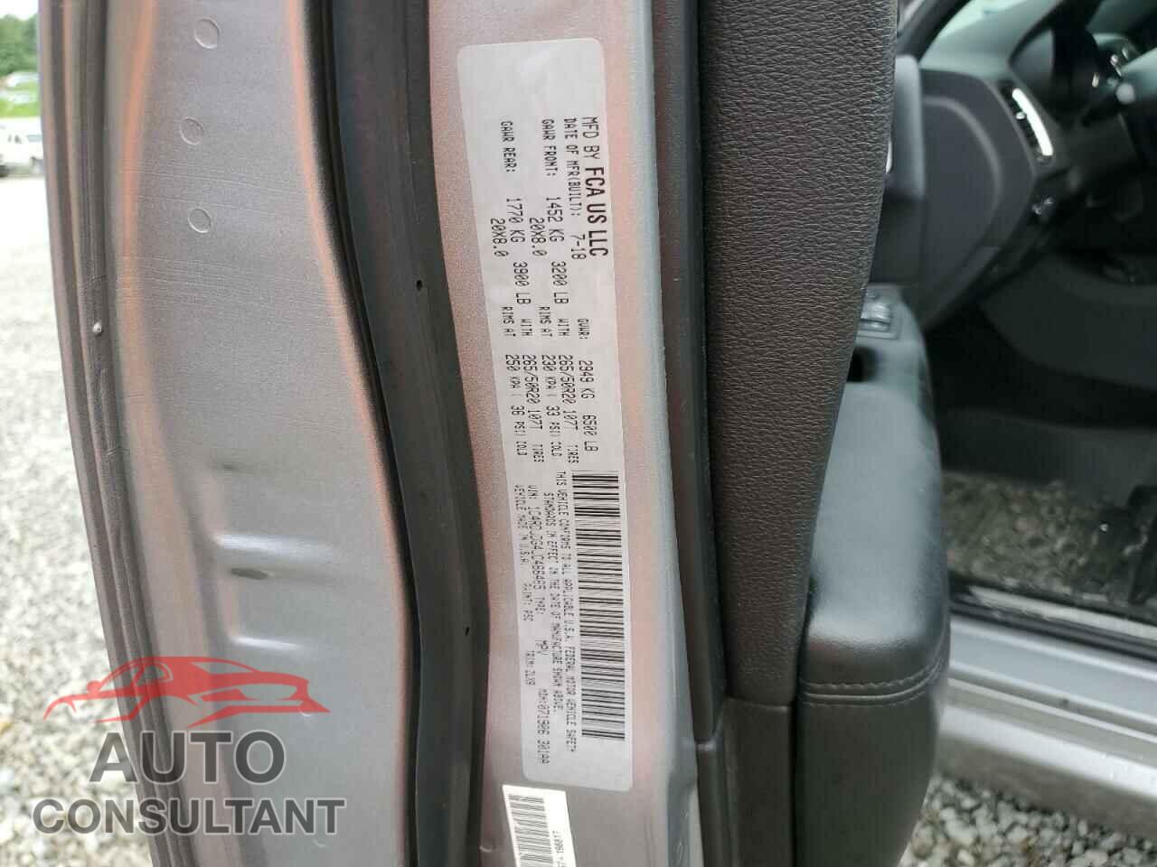 DODGE DURANGO 2018 - 1C4RDJDG4JC486465