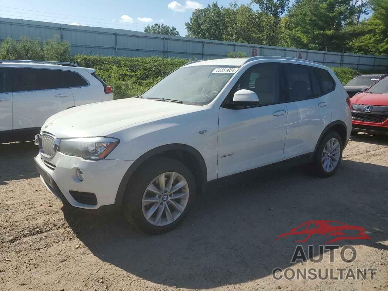 BMW X3 2016 - 5UXWX9C58G0D66897