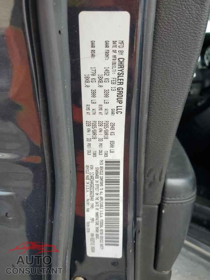 DODGE DURANGO 2013 - 1C4RDHAG6DC662840