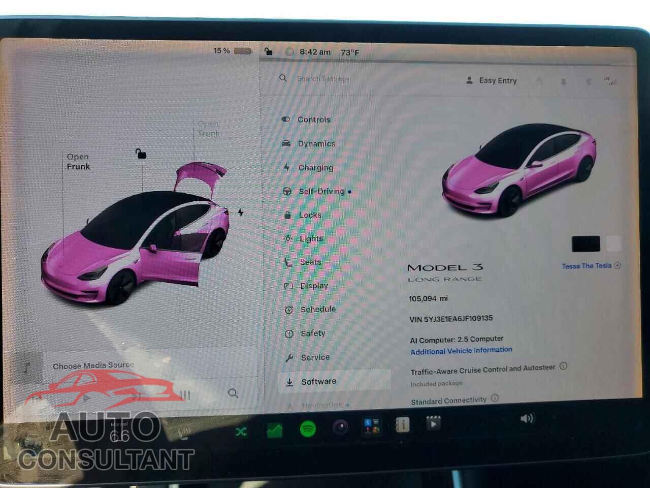 TESLA MODEL 3 2018 - 5YJ3E1EA6JF109135