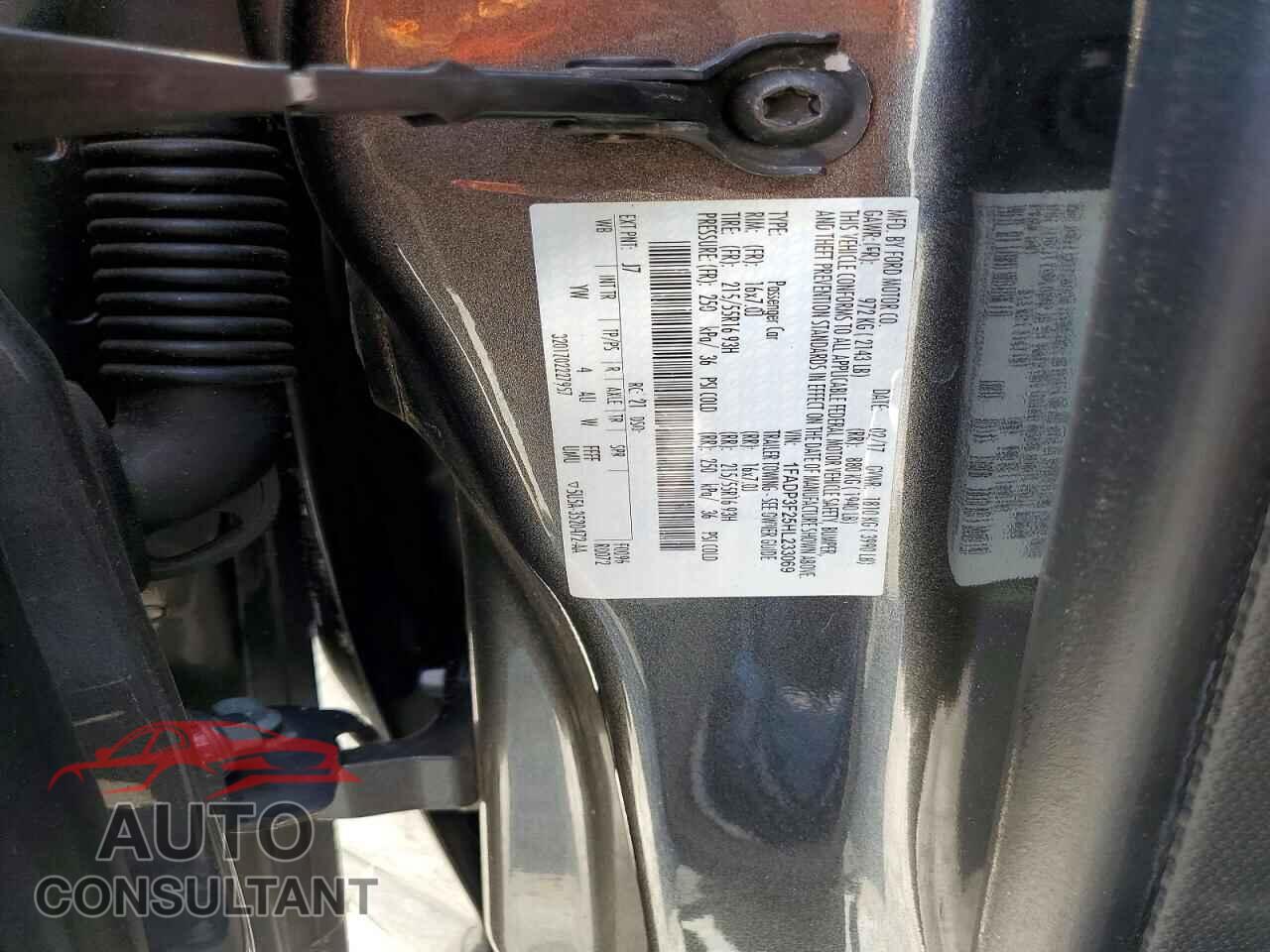 FORD FOCUS 2017 - 1FADP3F25HL233069