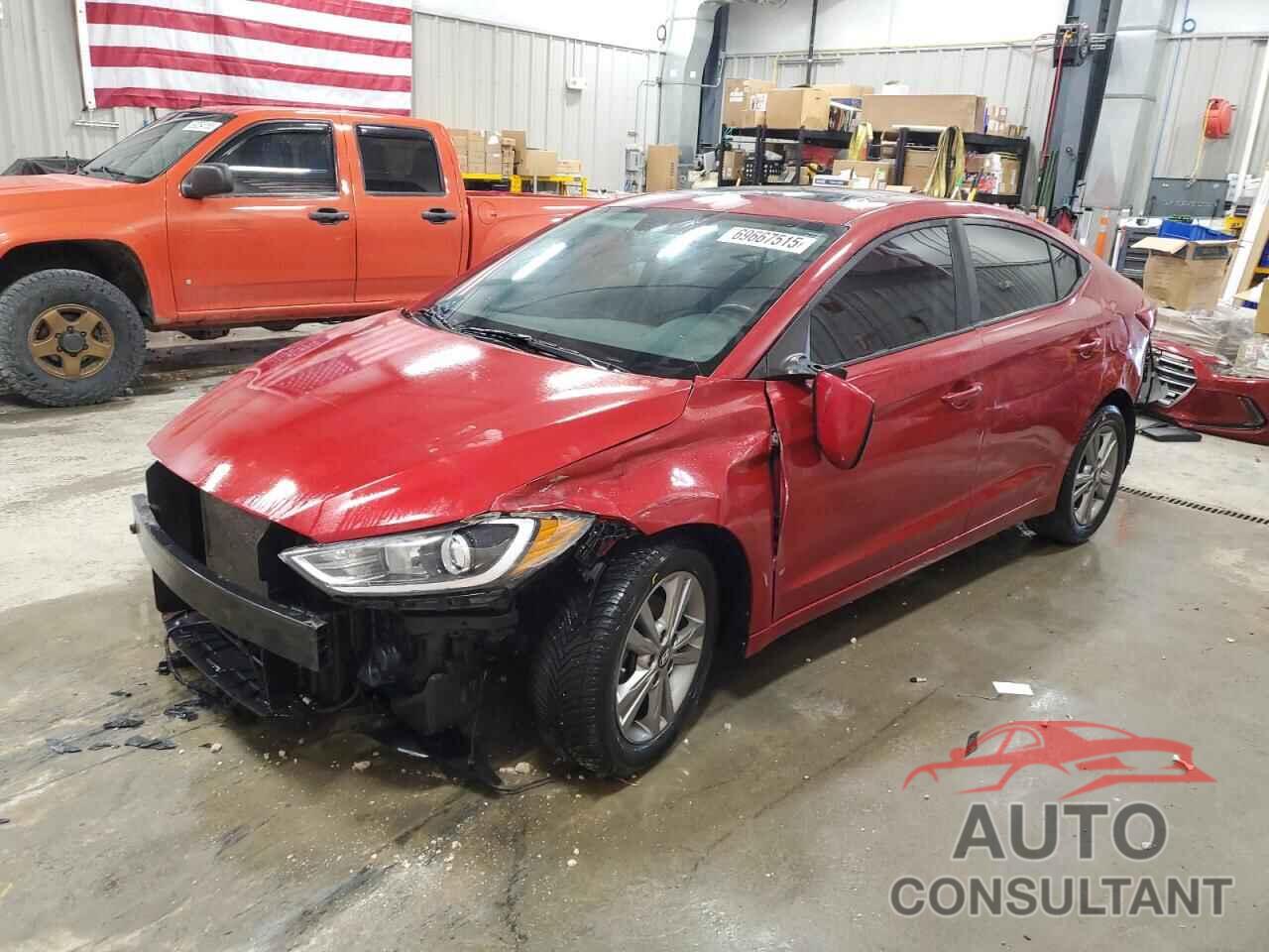 HYUNDAI ELANTRA 2017 - KMHD84LF4HU425531