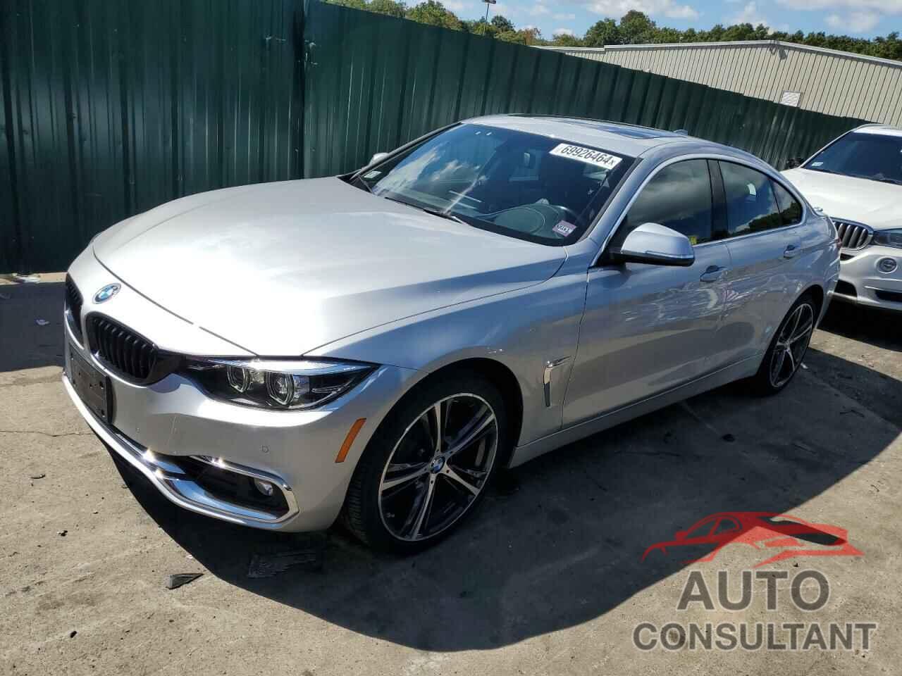 BMW 4 SERIES 2019 - WBA4J3C59KBL08750