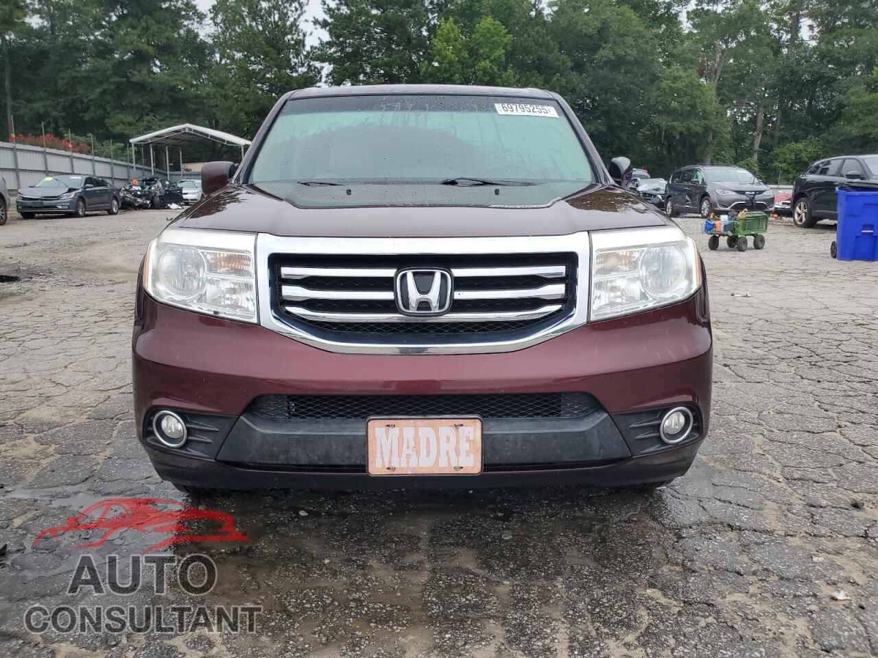 HONDA PILOT 2012 - 5FNYF3H5XCB029501