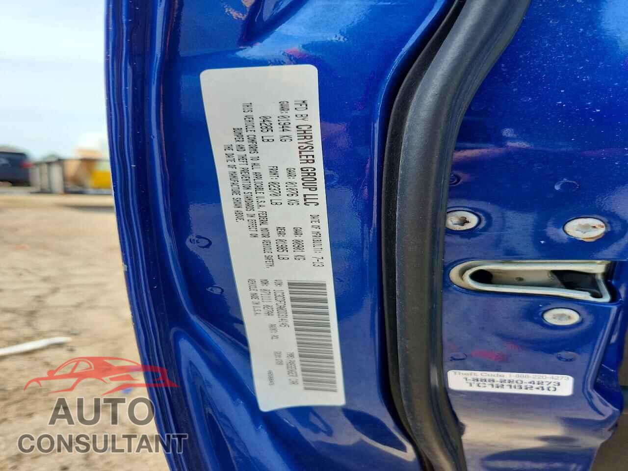 DODGE DART 2013 - 1C3CDFCA0DD314145