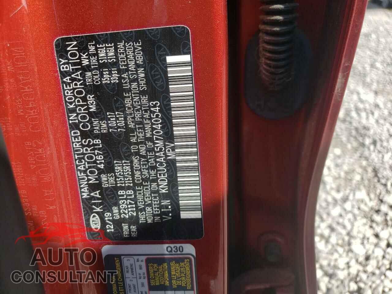 KIA SELTOS 2021 - KNDEUCAA5M7040543