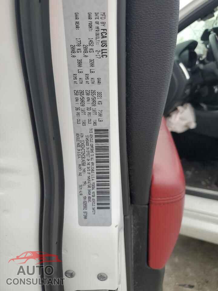 DODGE DURANGO 2017 - 1C4SDHCT2HC814260