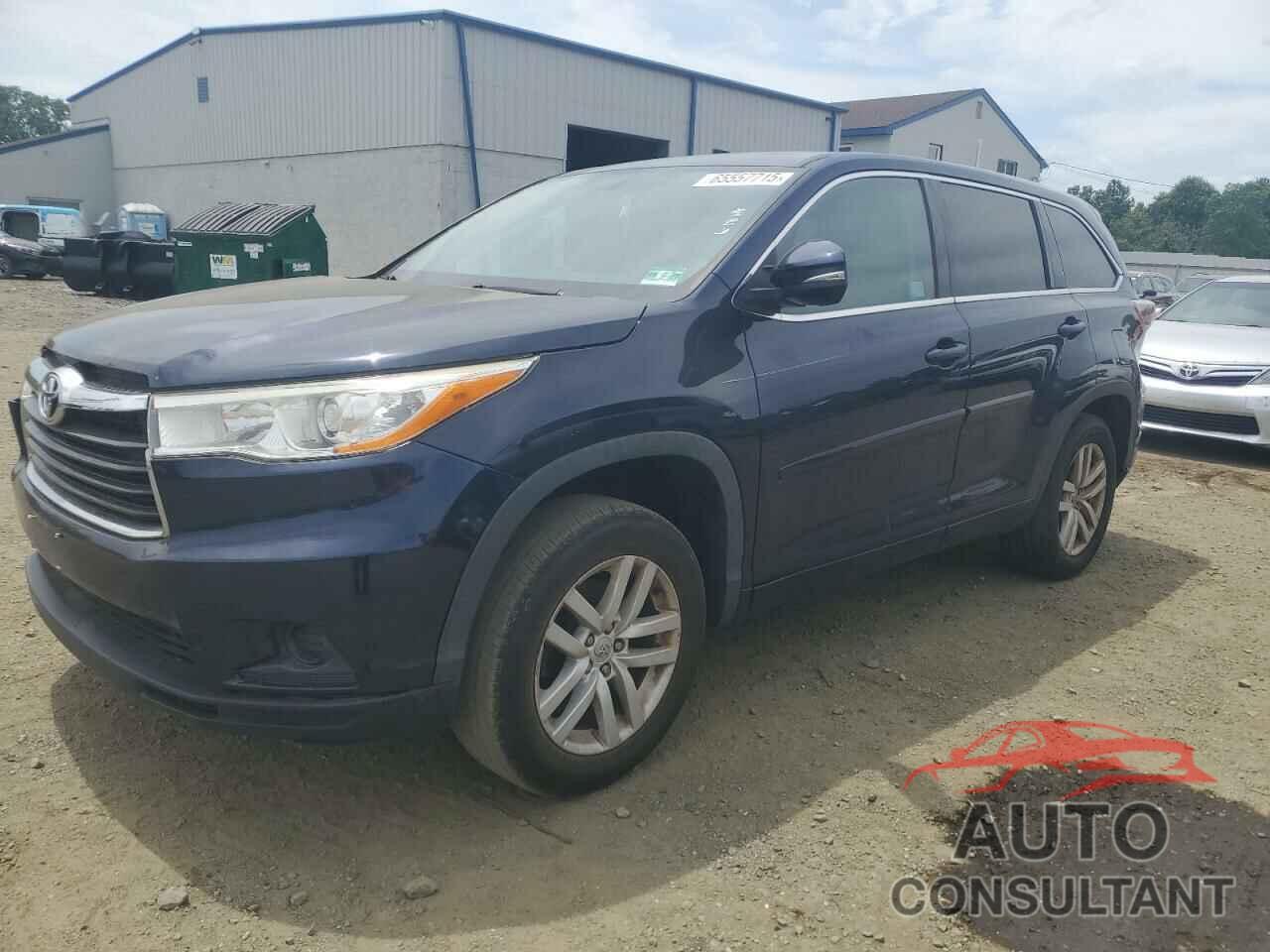 TOYOTA HIGHLANDER 2015 - 5TDZARFH5FS016366