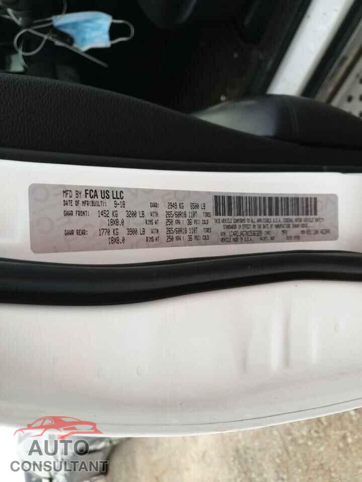 DODGE DURANGO 2019 - 1C4RDJAG7KC536328