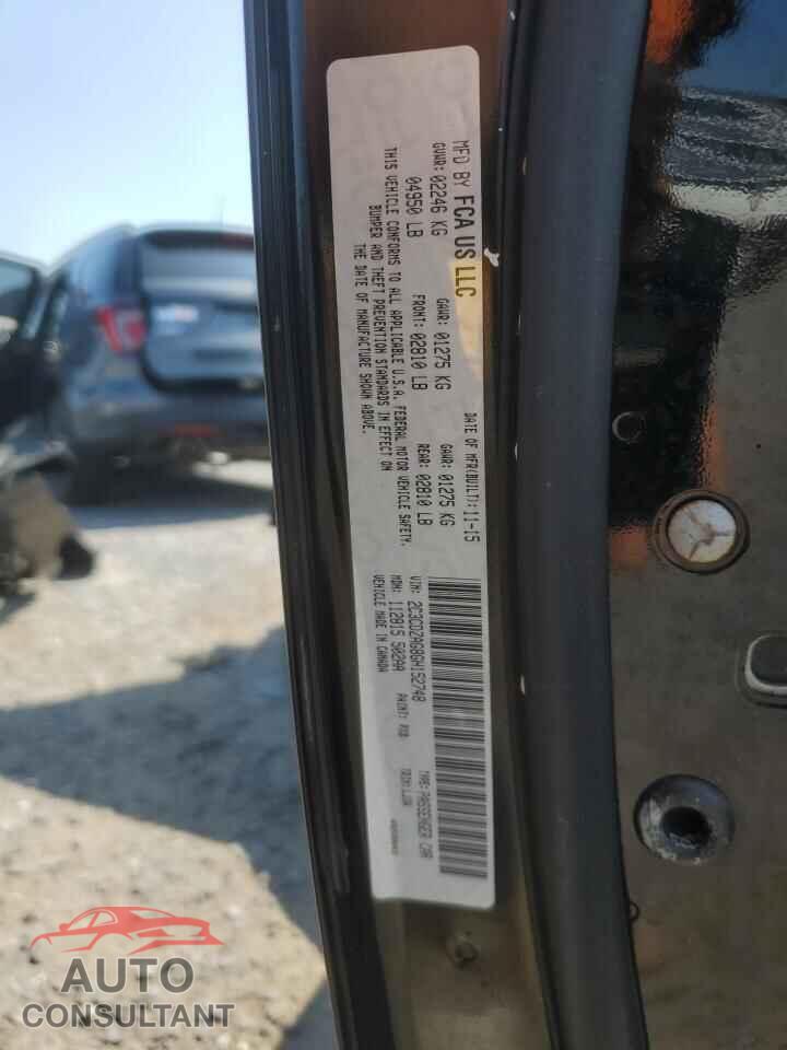 DODGE CHALLENGER 2016 - 2C3CDZAG8GH152748