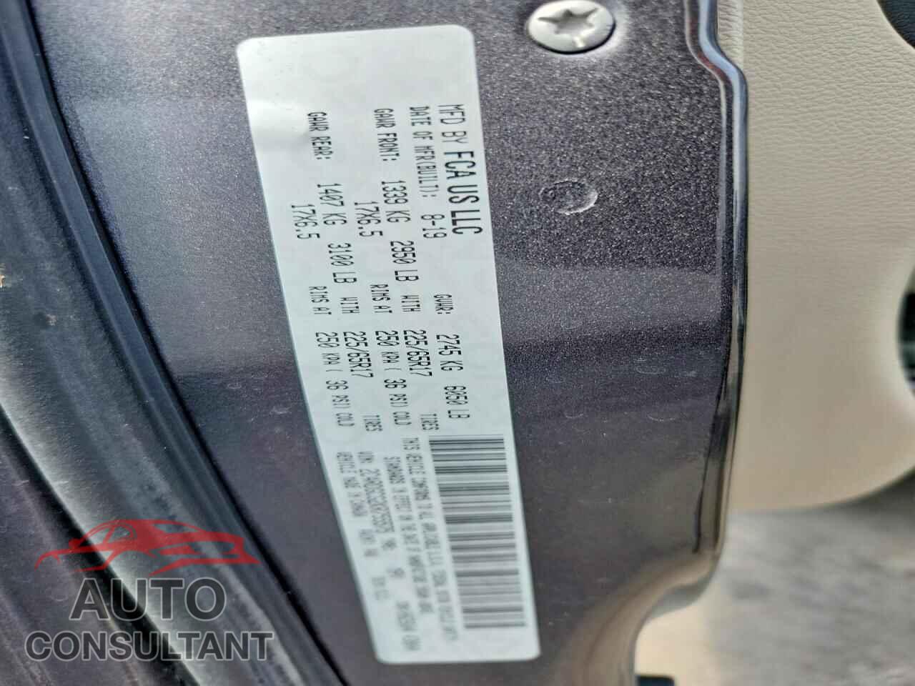 DODGE CARAVAN 2019 - 2C4RDGCG2KR755575