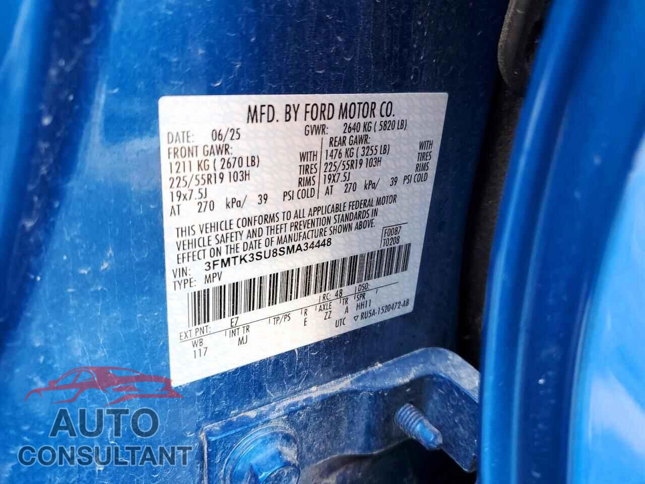 FORD MUSTANG 2025 - 3FMTK3SU8SMA34448
