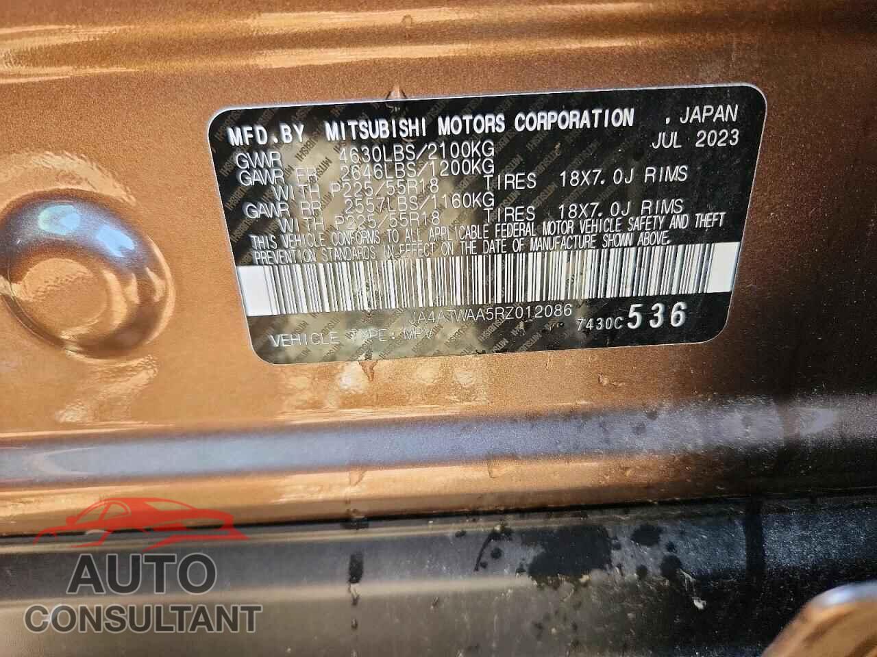 MITSUBISHI ECLIPSE 2024 - JA4ATWAA5RZ012086