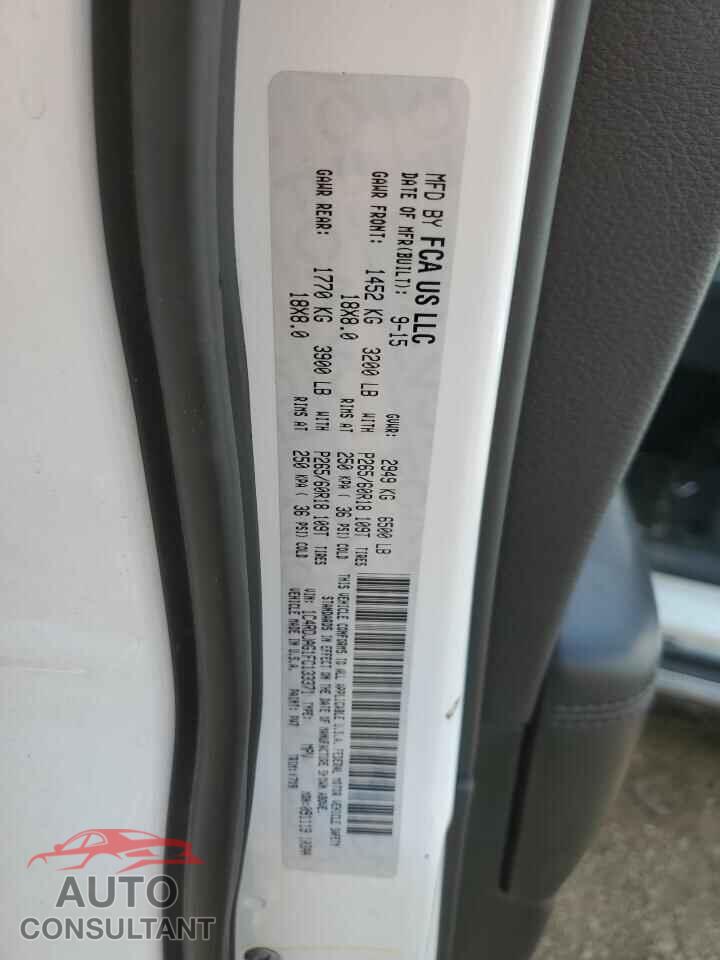 DODGE DURANGO 2015 - 1C4RDJAG1FC133371