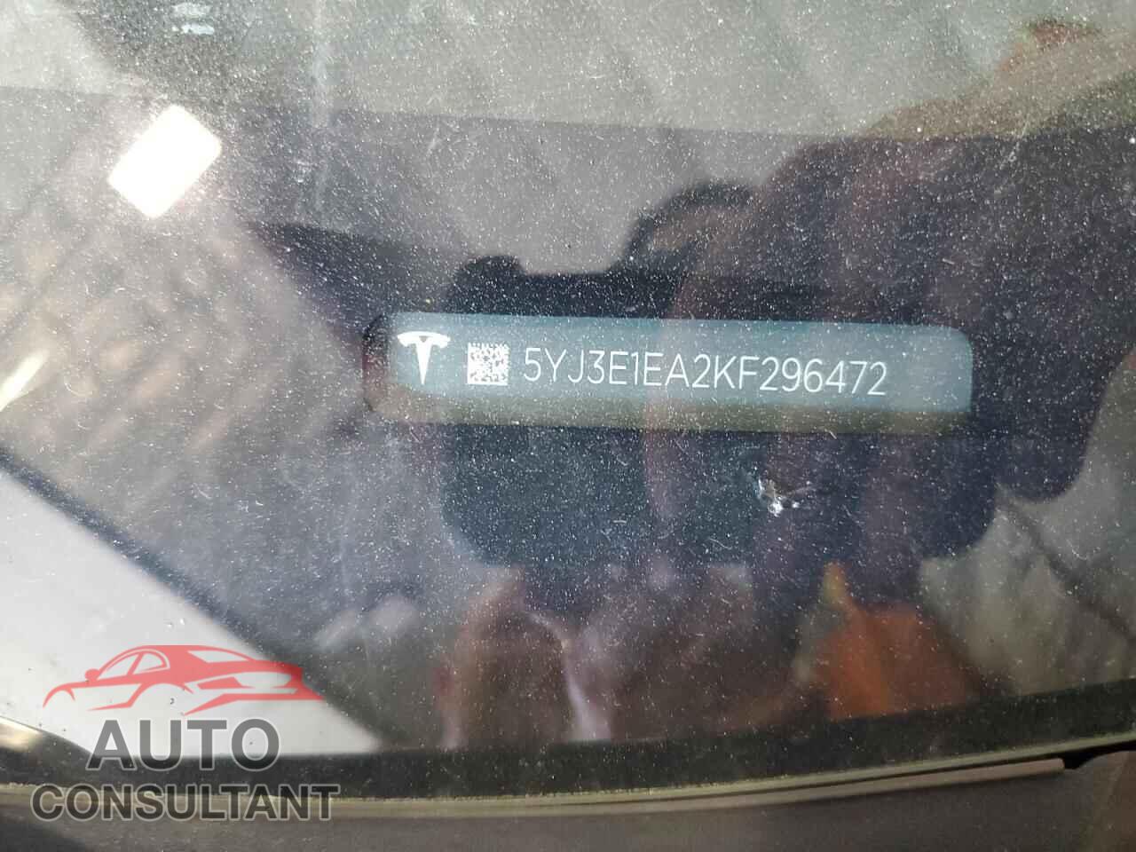 TESLA MODEL 3 2019 - 5YJ3E1EA2KF296472